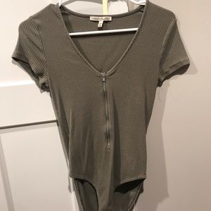 Army green one piece